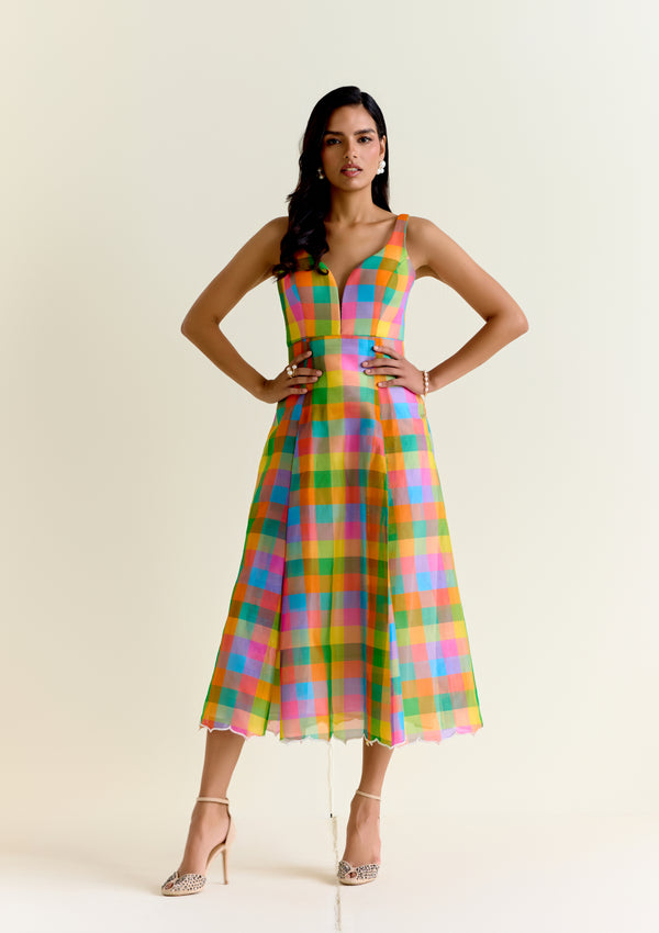 Tara Pachranga Checks Dress