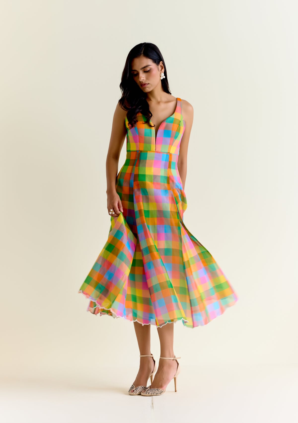 Tara Pachranga Checks Dress