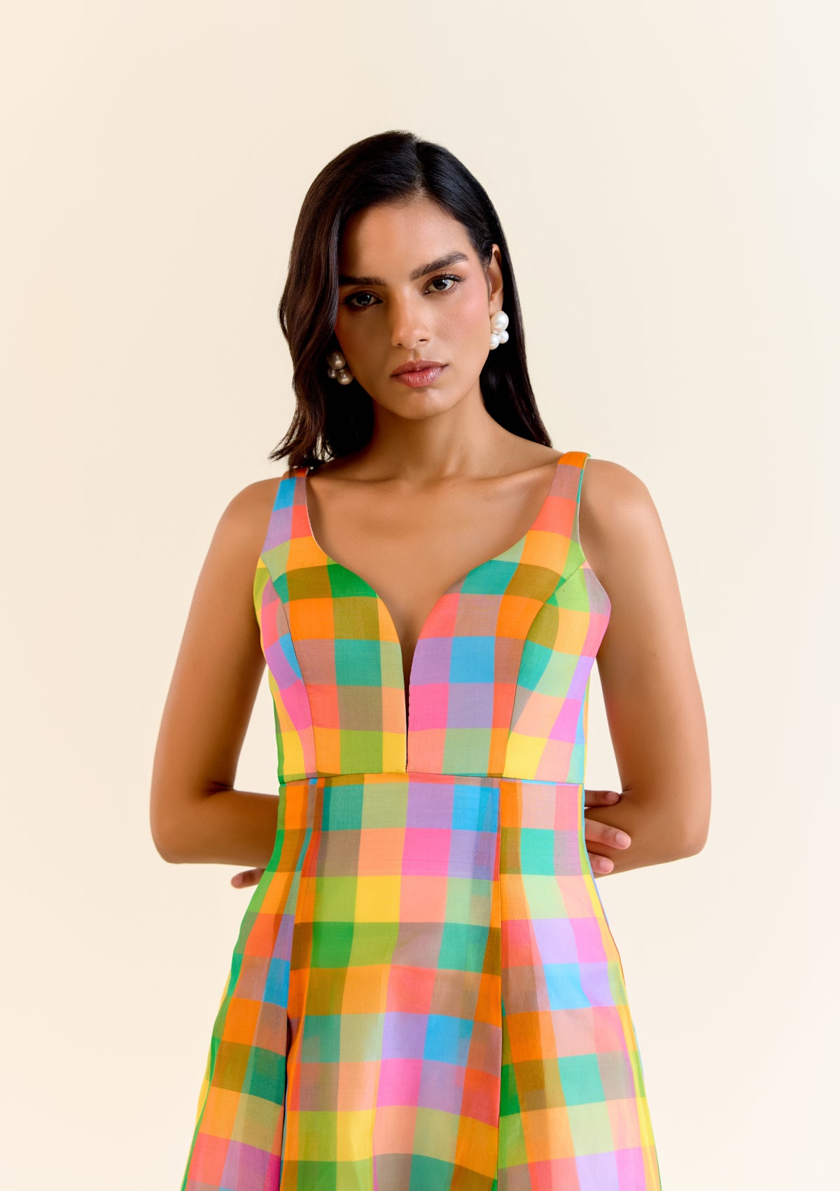 Tara Pachranga Checks Dress