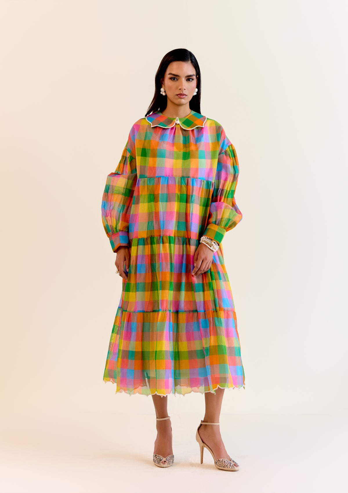 Durru Pachranga Checks Dress