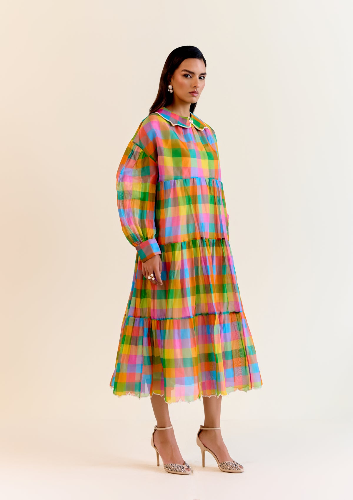 Durru Pachranga Checks Dress
