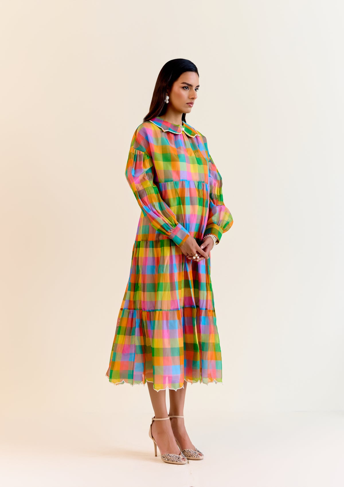 Durru Pachranga Checks Dress