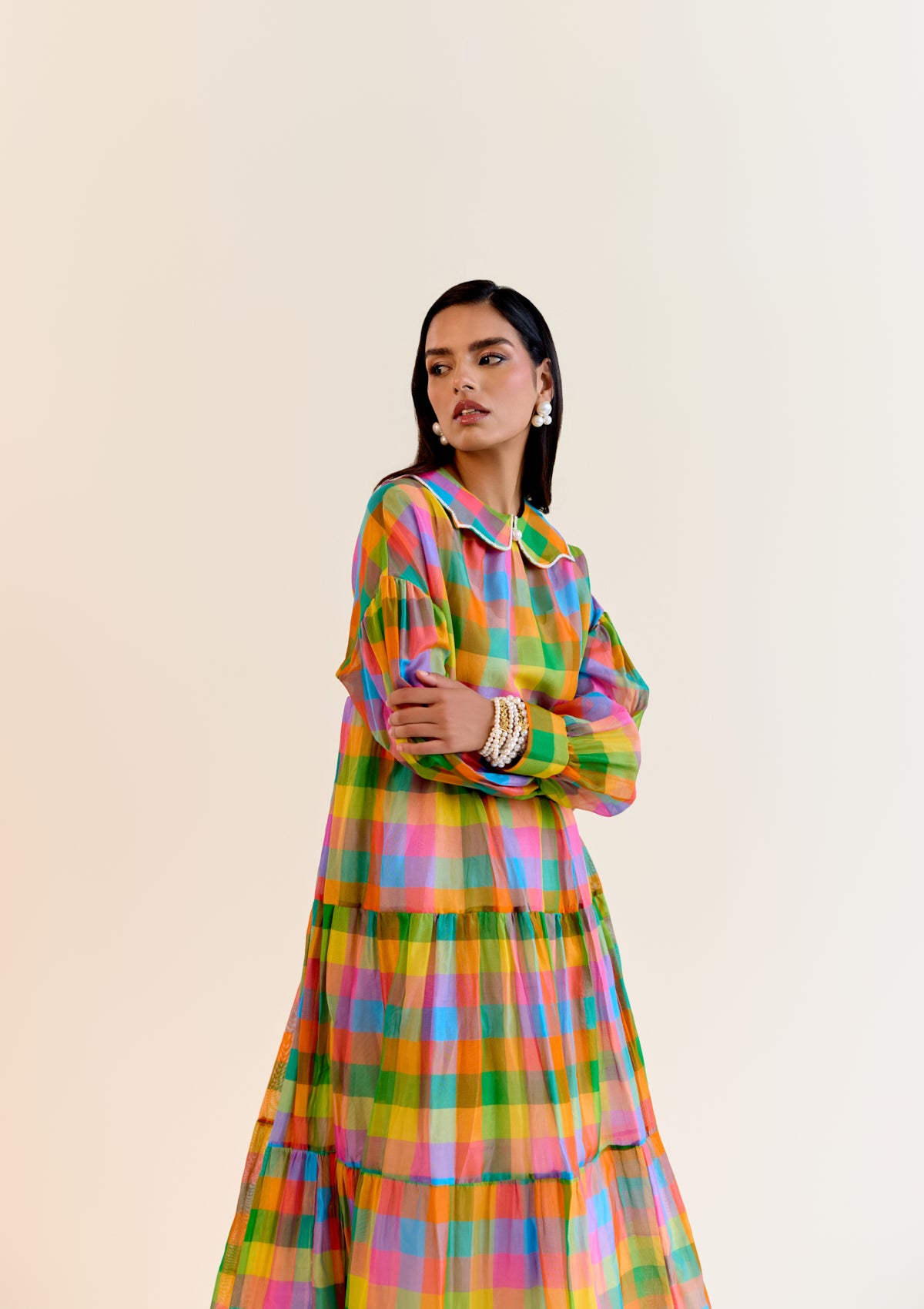 Durru Pachranga Checks Dress