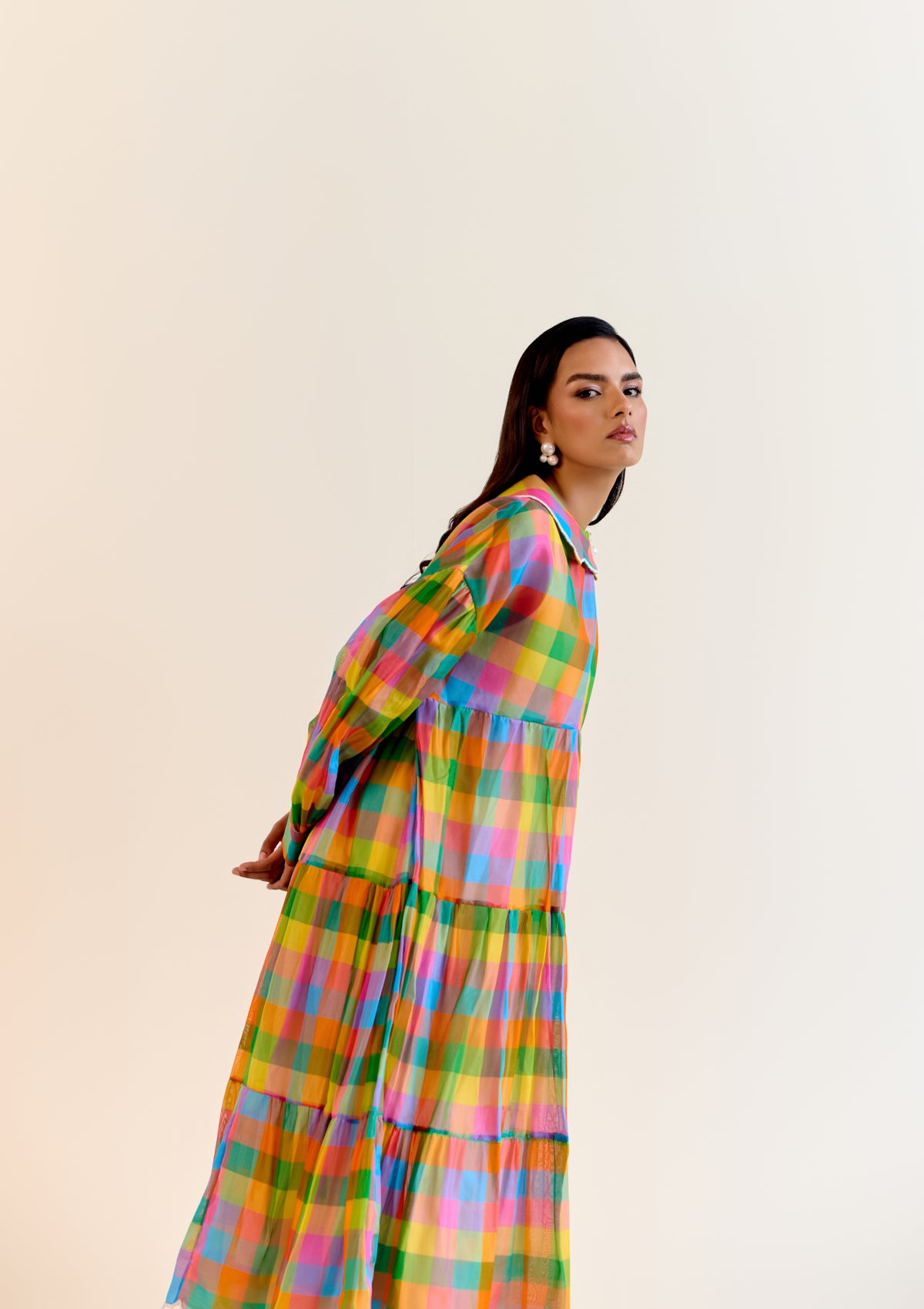 Durru Pachranga Checks Dress