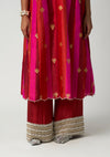 Zehn-e-Zevar Ruby Silk Pants