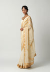Moti Mehrabiya Appliqué Silk Saree