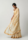 Moti Mehrabiya Appliqué Silk Saree