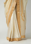 Moti Mehrabiya Appliqué Silk Saree