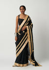 Surma Mehrabiya Appliqué Silk Saree