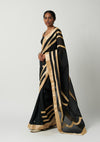Surma Mehrabiya Appliqué Silk Saree