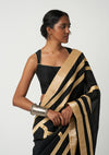 Surma Mehrabiya Appliqué Silk Saree