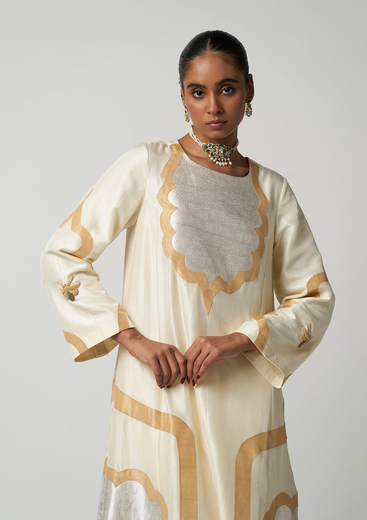 Art Deco Moti Mehrabiya Kurta Set
