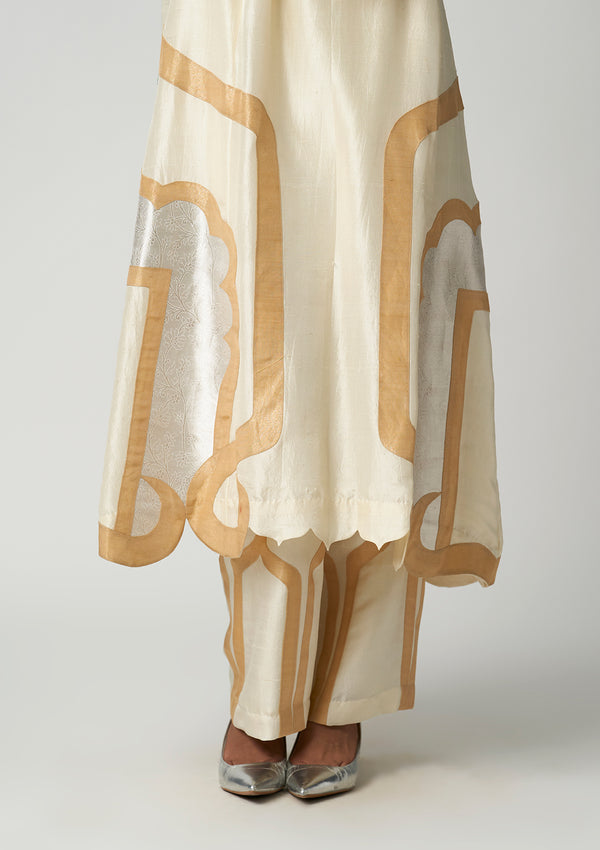 Art Deco Moti Mehrabiya Kurta Set