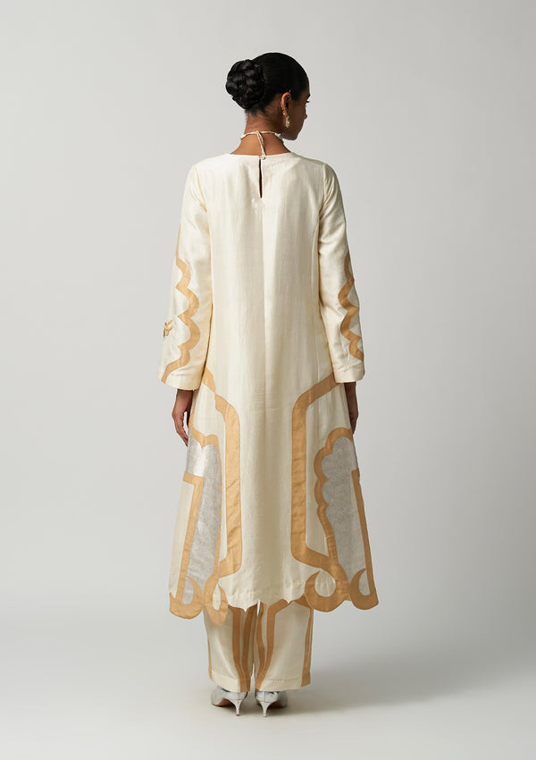 Art Deco Moti Mehrabiya Kurta Set