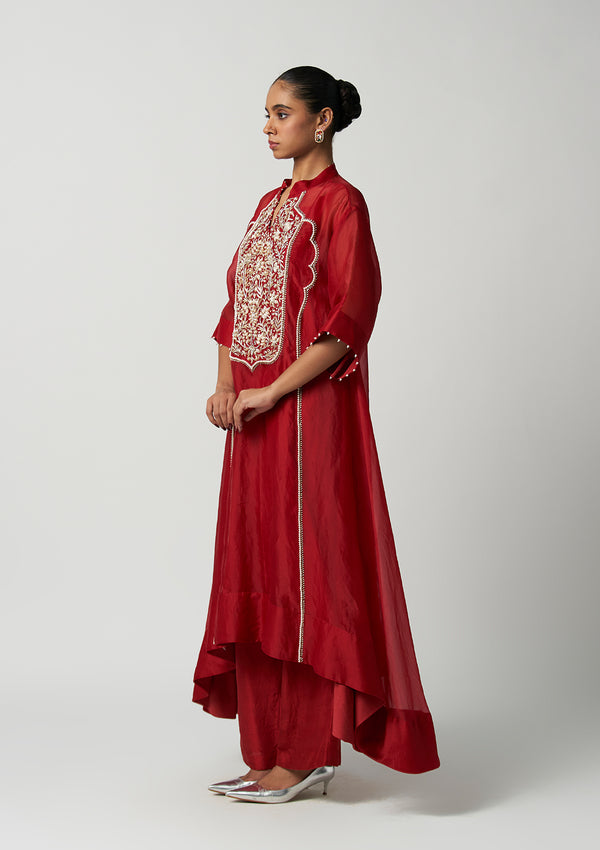 Ruby Gul-e-Mehrab Organza Kurta Set
