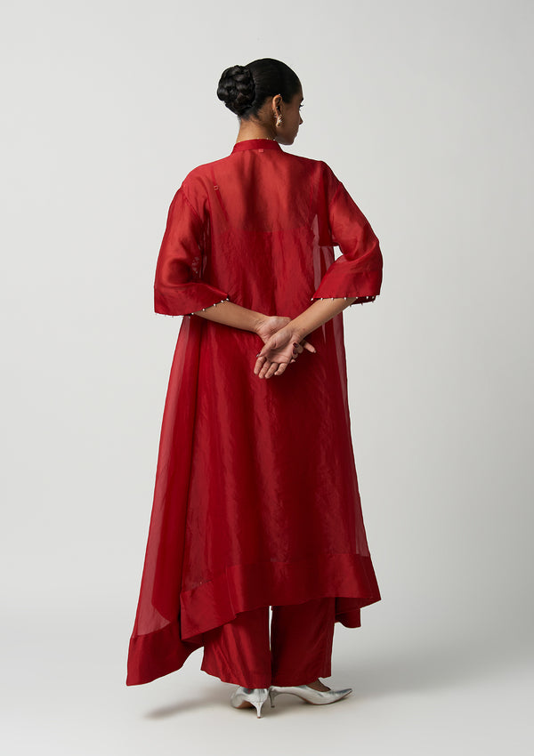 Ruby Gul-e-Mehrab Organza Kurta Set