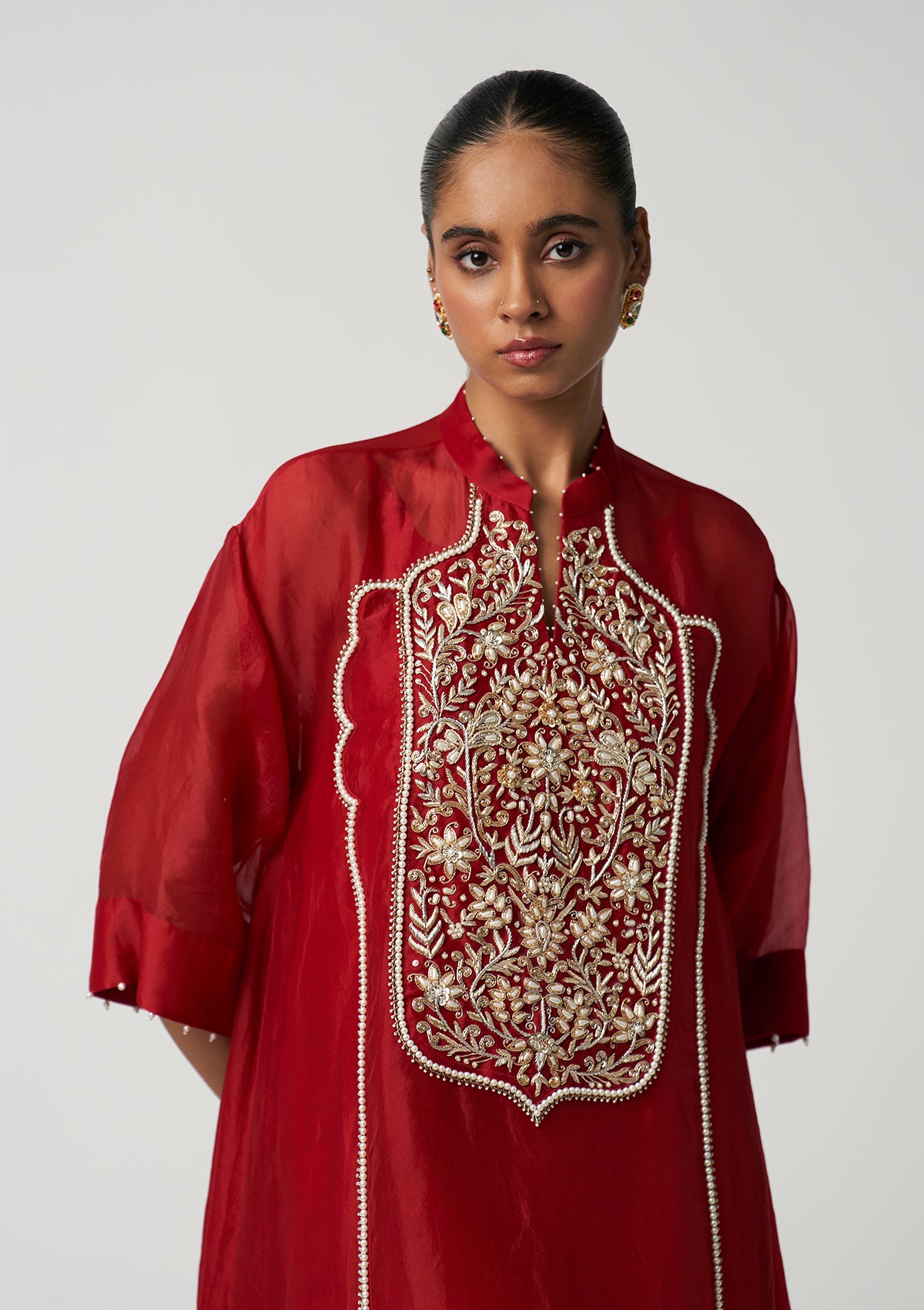 Ruby Gul-e-Mehrab Organza Kurta Set