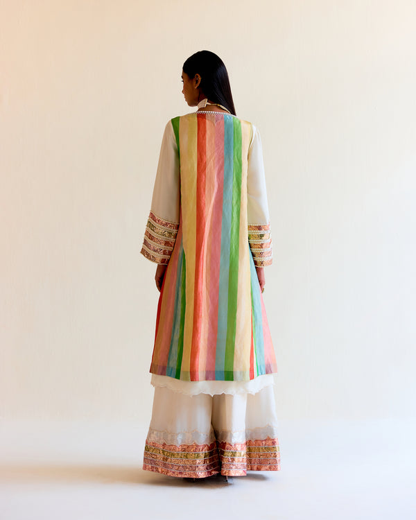 Jaipur Satranga Tissue Choga Set
