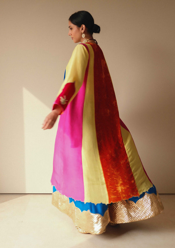 Nazma Neelambari Velvet Kurta