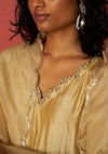 Kanari Topaz Organza Odhni