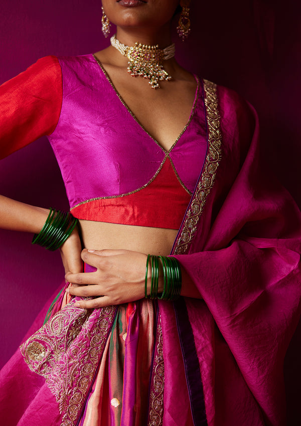 Pachranga Chowmahalla Lehenga