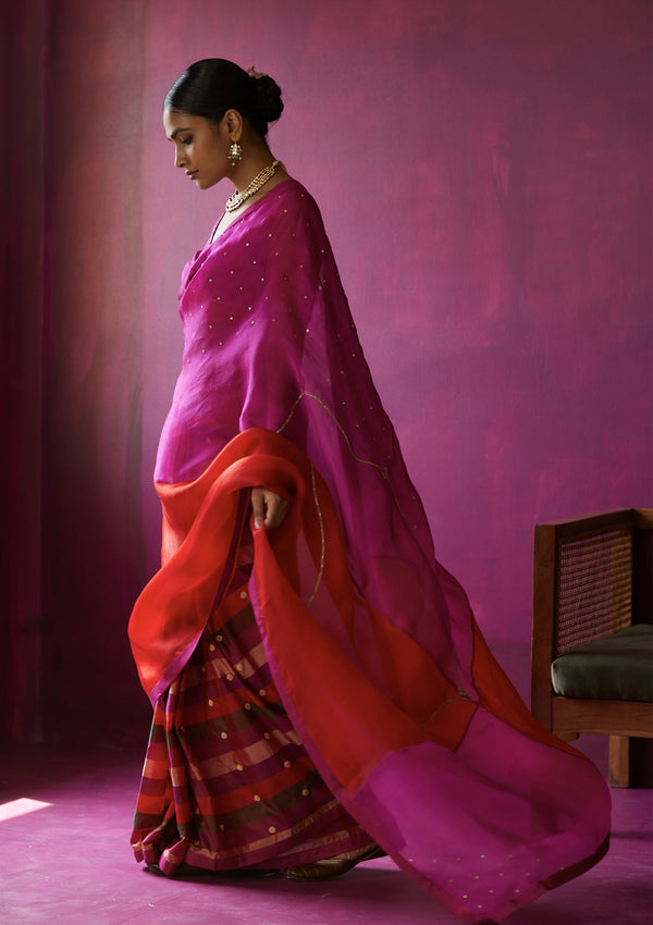 Pachranga Chowmahalla Saree