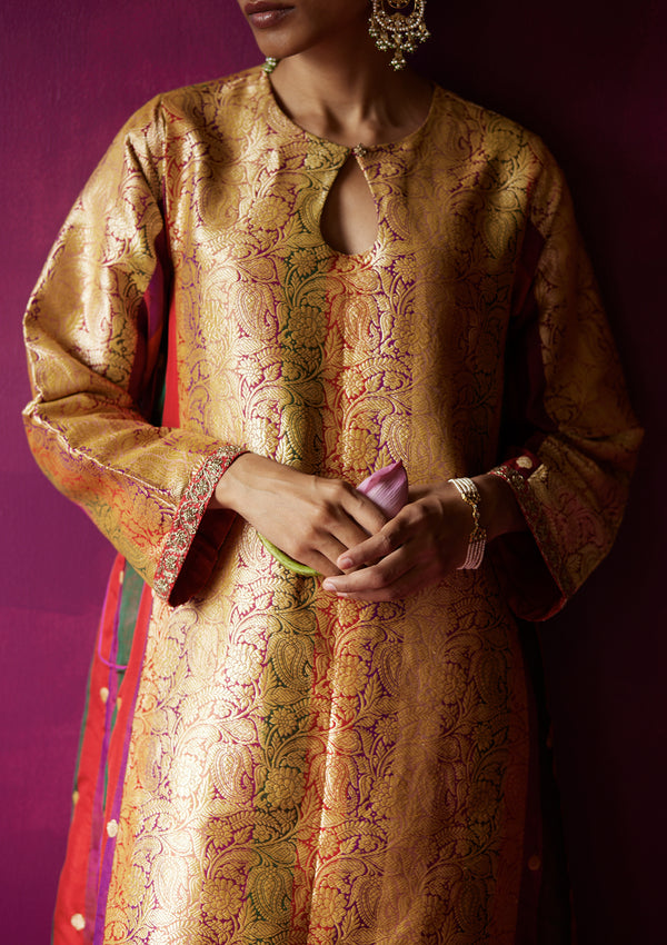 Pachranga Mahboob Brocade Kurta