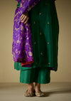 Panna Falaknuma Silk Kurta Set