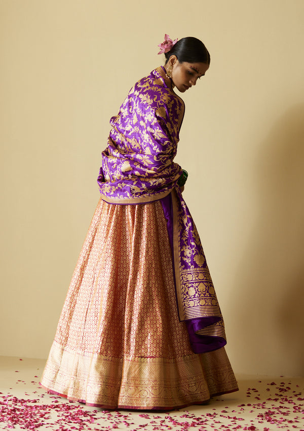 Sindoori Golconda Lehenga