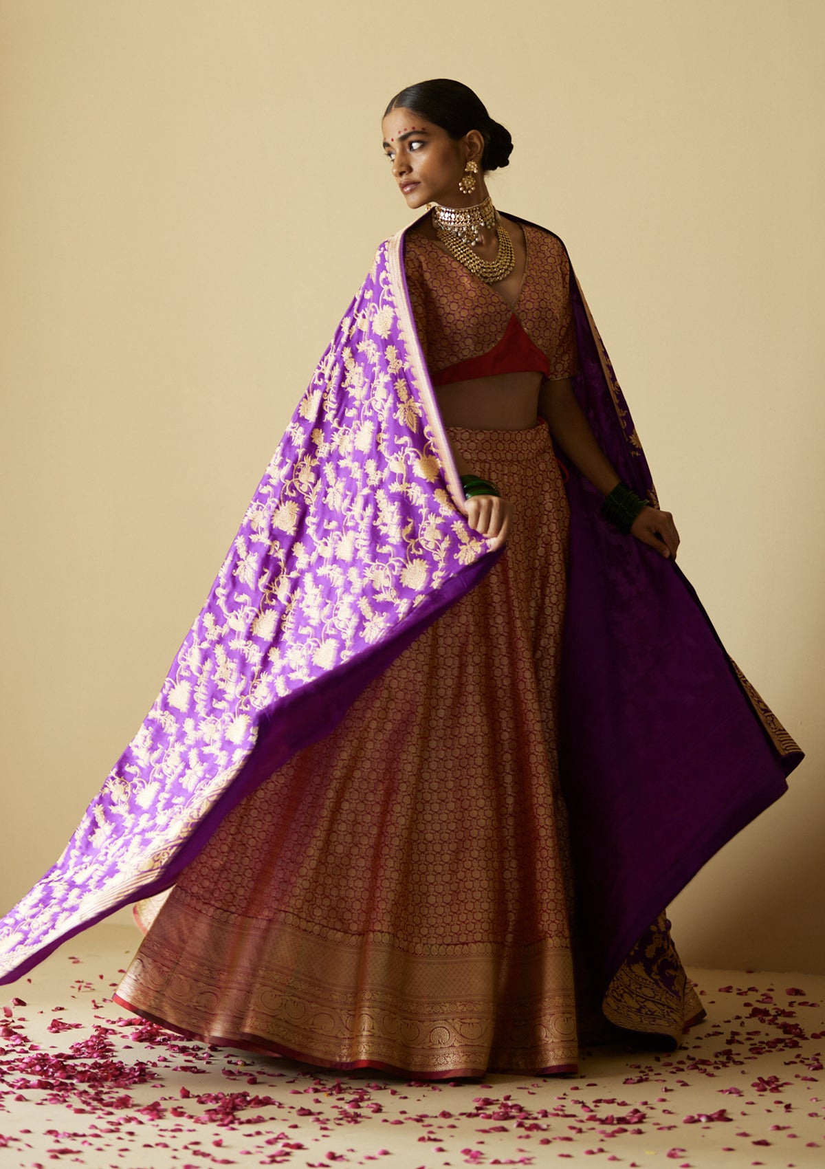Sindoori Golconda Lehenga