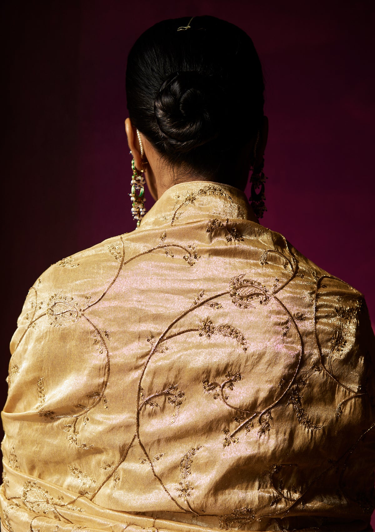 Sunheri Nizami Lehenga Set