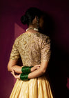 Sunheri Nizami Lehenga Set