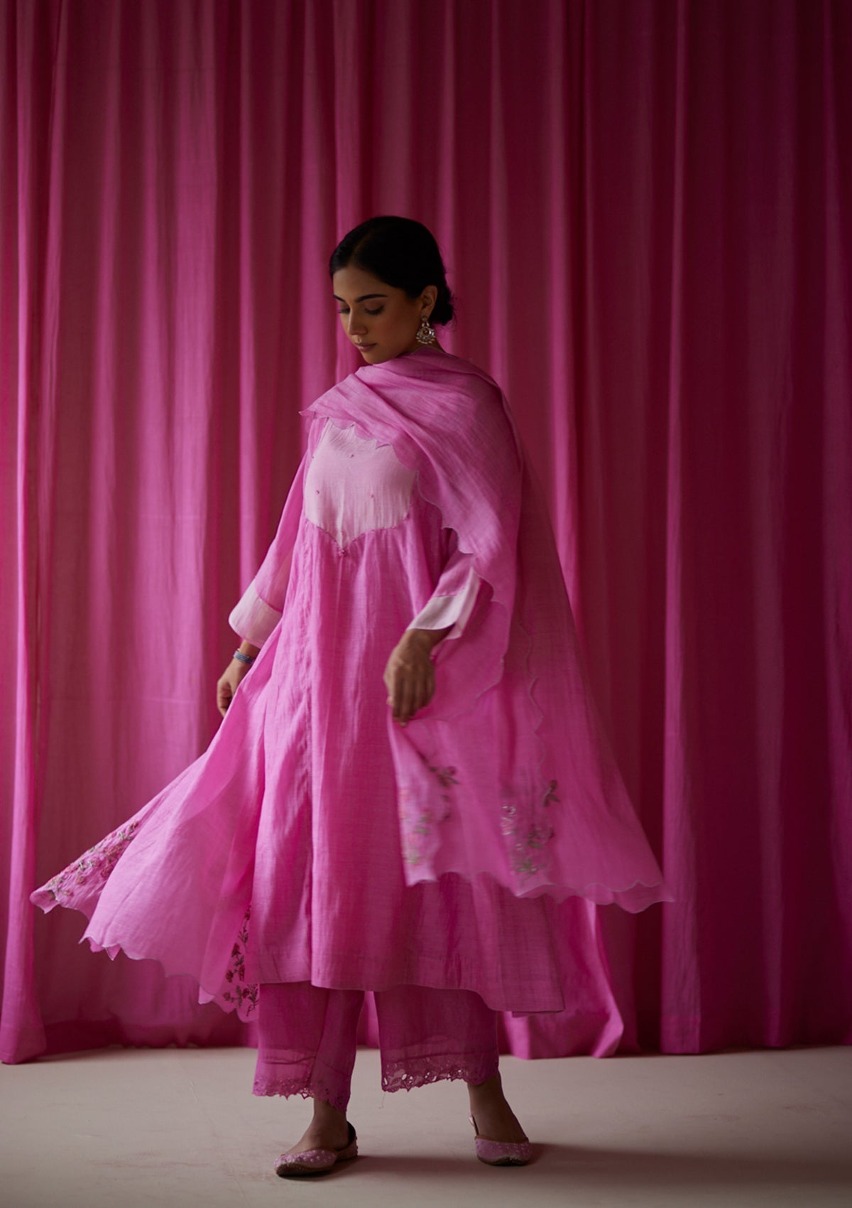 Gul Panelled Kurta