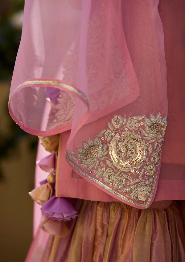 Gulabi Sayonee Kurta