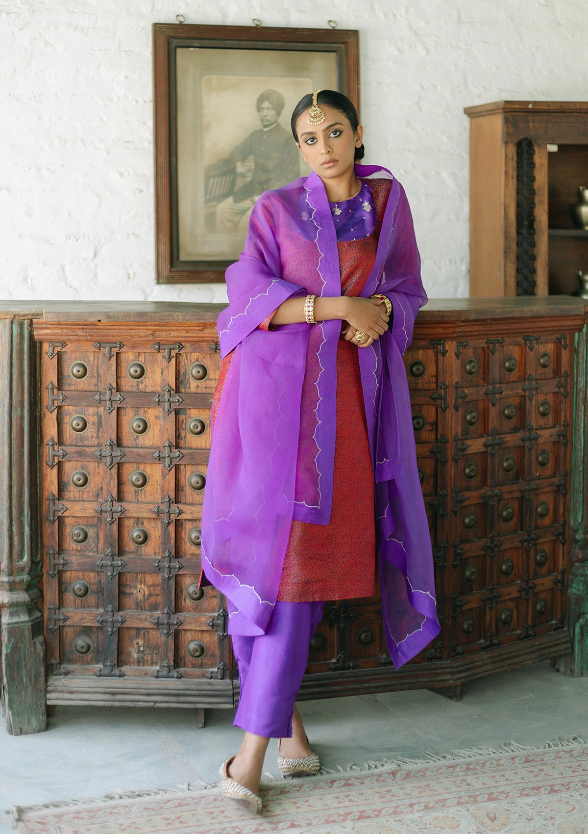 Sindoori Jamuni Kurta