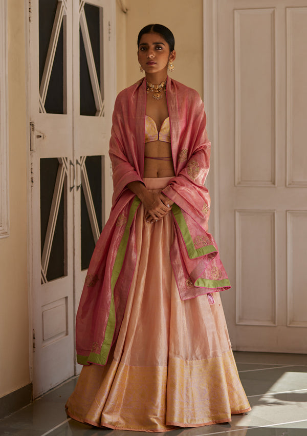Saundh Tissue Lehenga