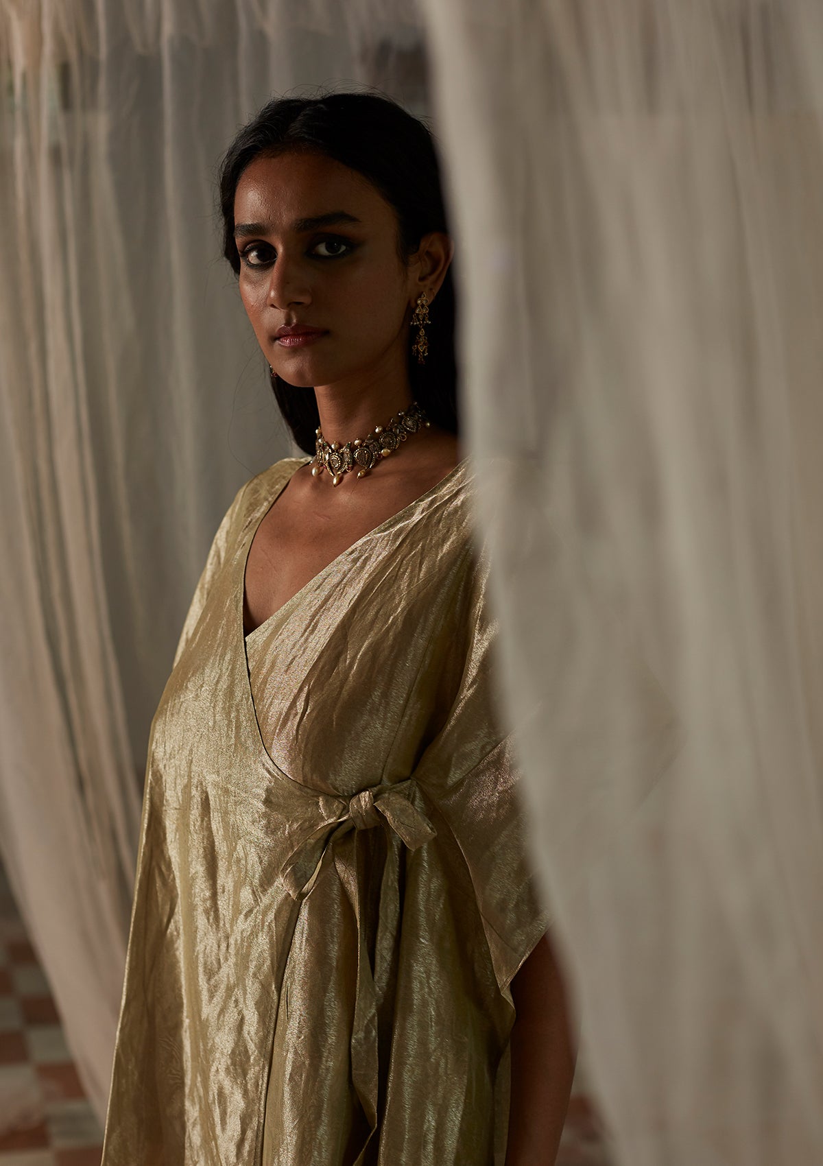 Tulsi Tie Kaftan