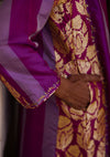 Jamuni Panelled Silk Kurta