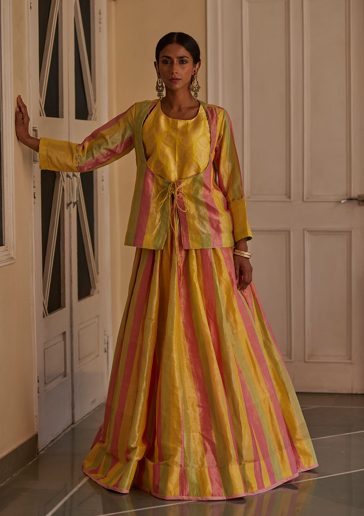 Mithai Tissue Lehenga