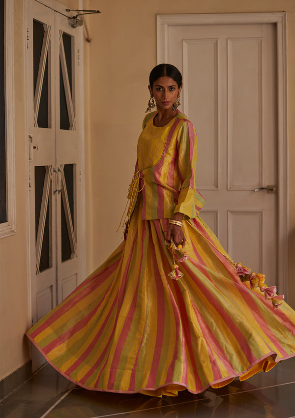 Mithai Tissue Lehenga