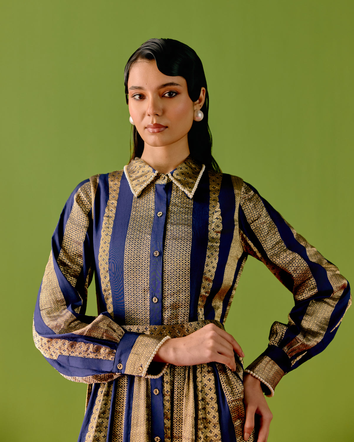 Midnight Blue Rhythm Dress