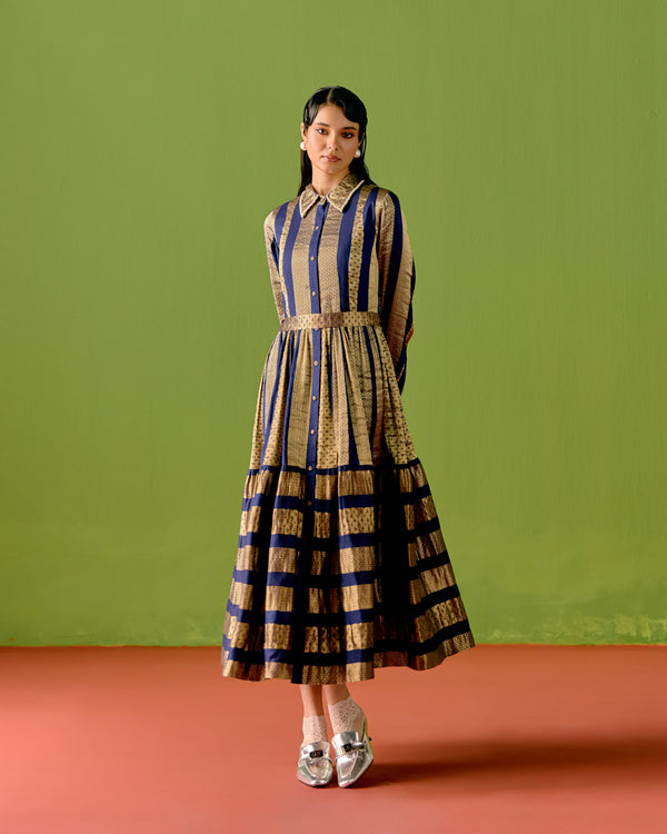 Midnight Blue Rhythm Dress