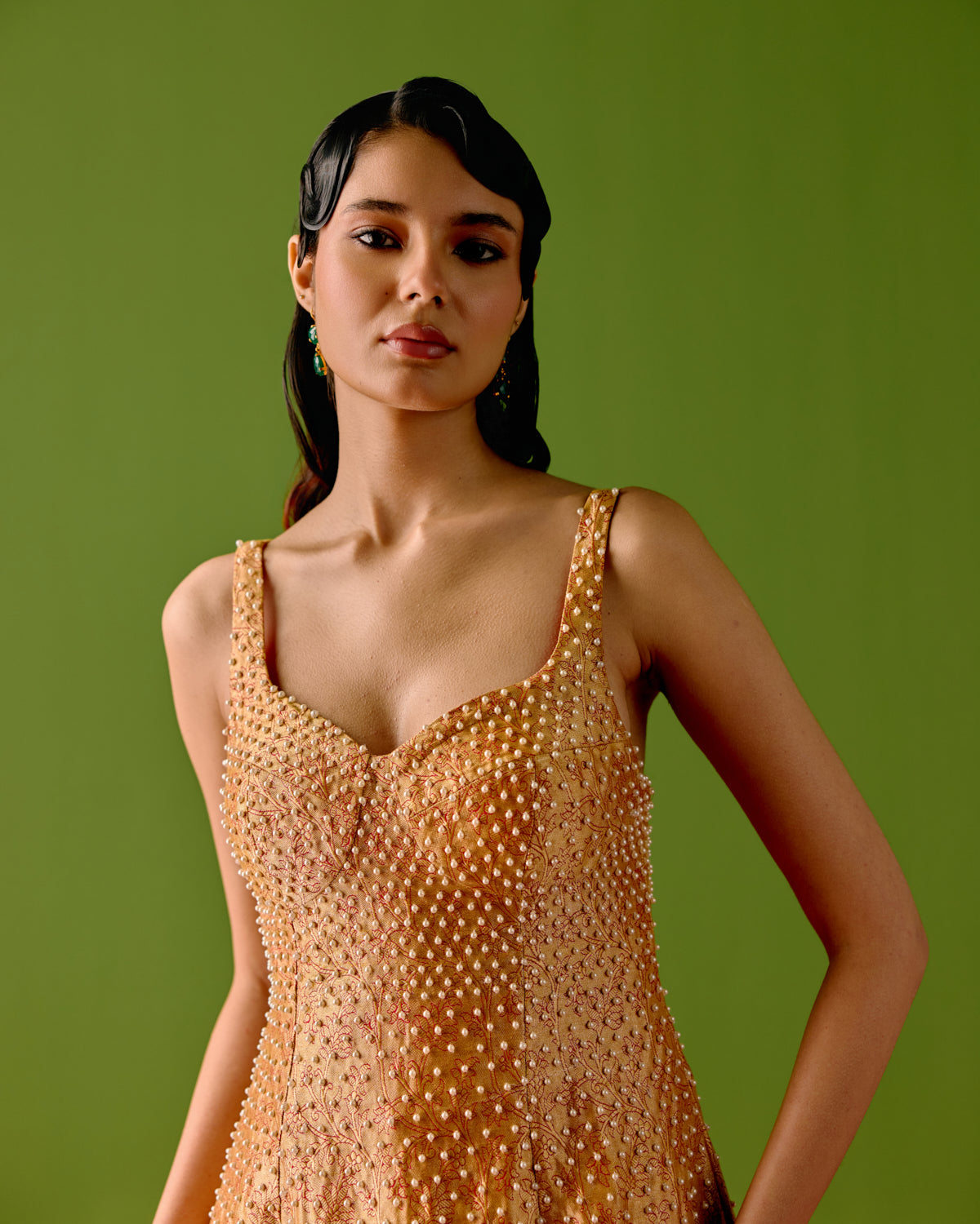 Tara Guilded Corset Dress