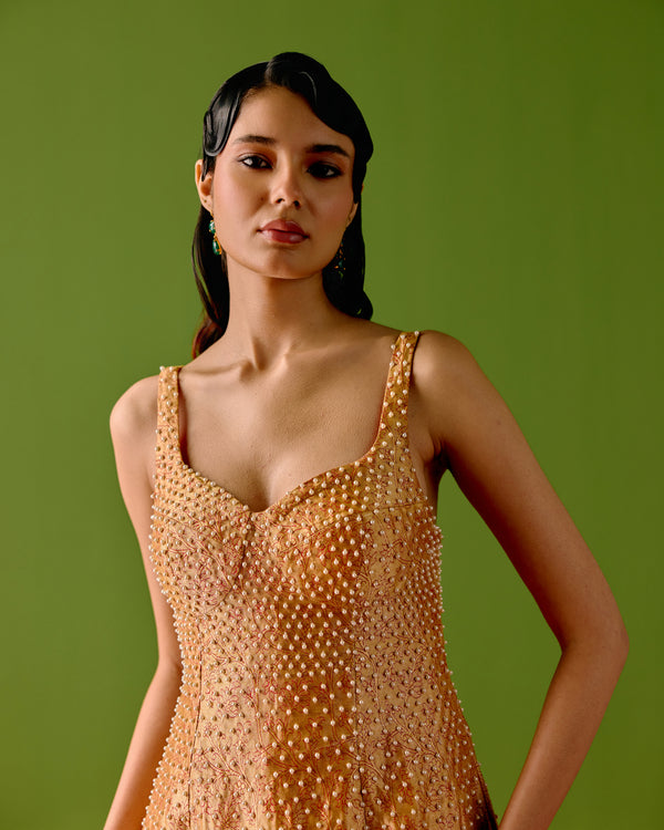 Tara Guilded Corset Dress