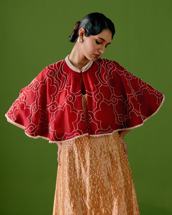 Jahanara's Scarlet Cape