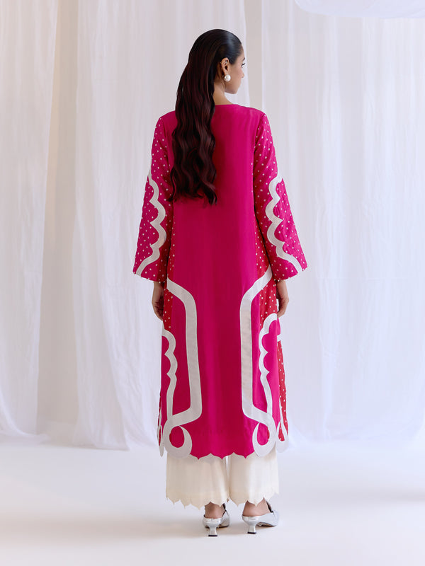 Rang-E-Mehrab Kurta with Ivory Pants
