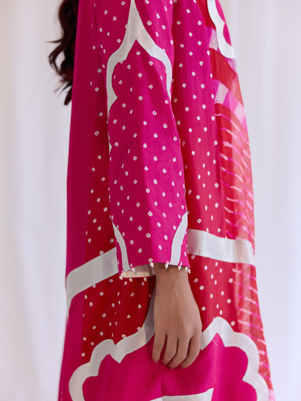 Rang-E-Mehrab Kurta with Ivory Pants