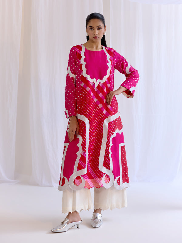 Rang-E-Mehrab Kurta with Ivory Pants