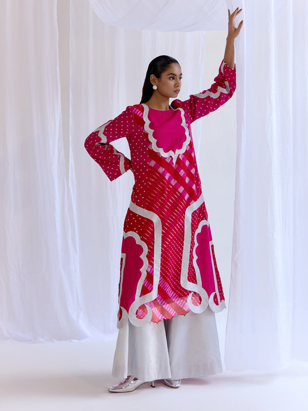 Rang-E-Mehrab Kurta with Ivory Pants