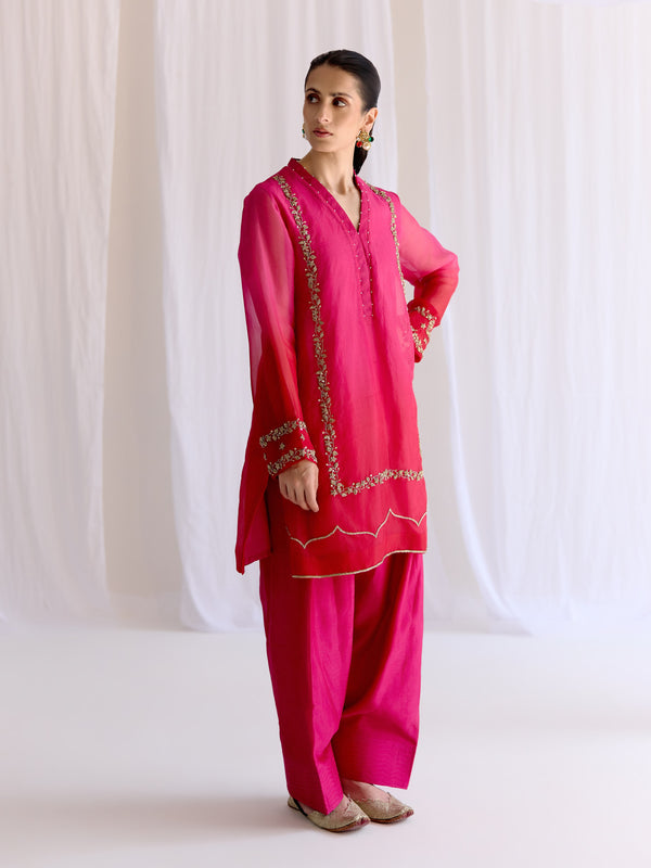 Gulab Rang Kurta Set